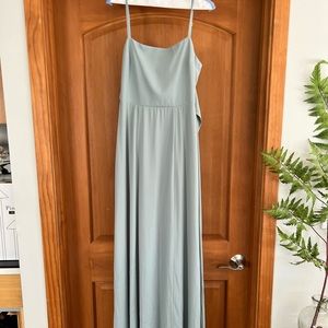 Show Me Your Mumu Lauren Tie Maxi Dress - Silver Sage Crisp. Worn once!